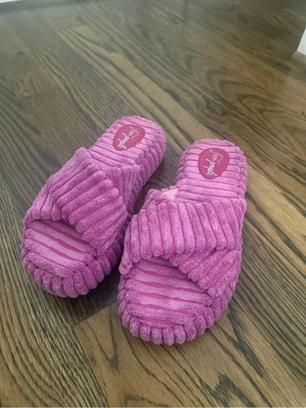 Free People Pink Corded Slide Slippers - Picture 2 of 4